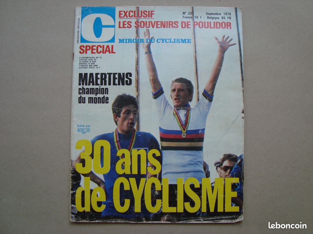 MIROIR DU CYCLISME N° 222 DU 01/09/1976 - Rakuten