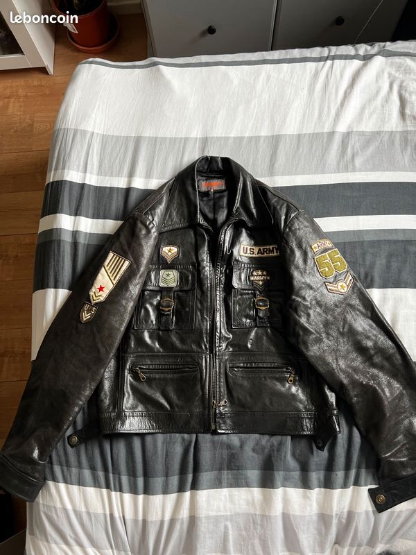 Veste de moto en cuir (image 2)
