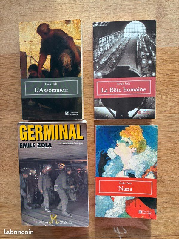 Lot 4 livres d’Emile Zola (image 1)