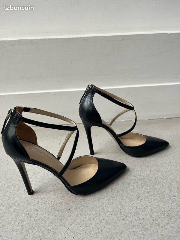 Escarpins Noirs à Talons Hauts Nine West - Pointure UK 6 (US 8-8.5 Environ), Occasion