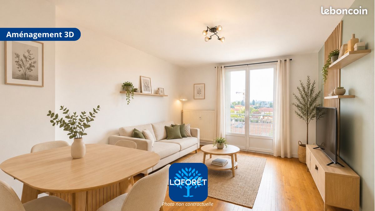 Appartement 3 pièces 57 m² · à Saint-Priest · 57 m² · 139 000 €