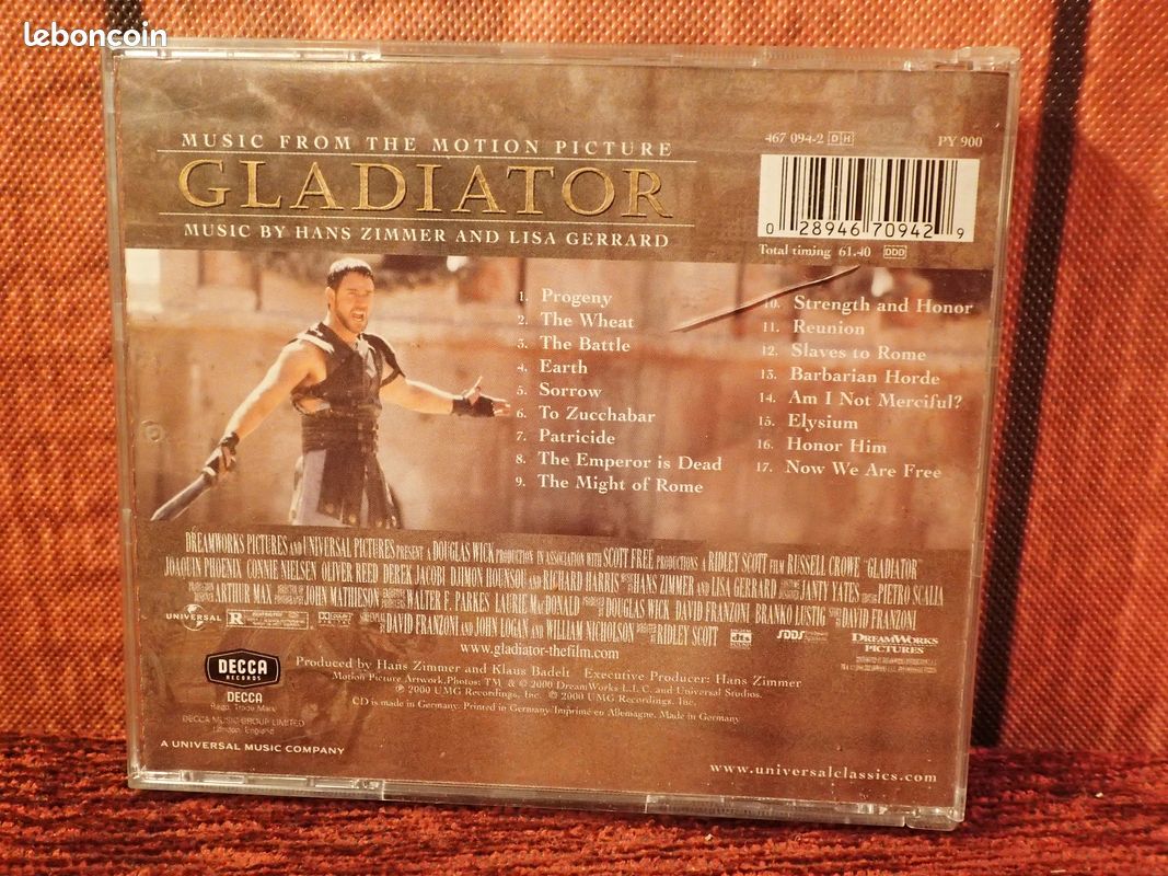 GLADIATOR cd (image 2)