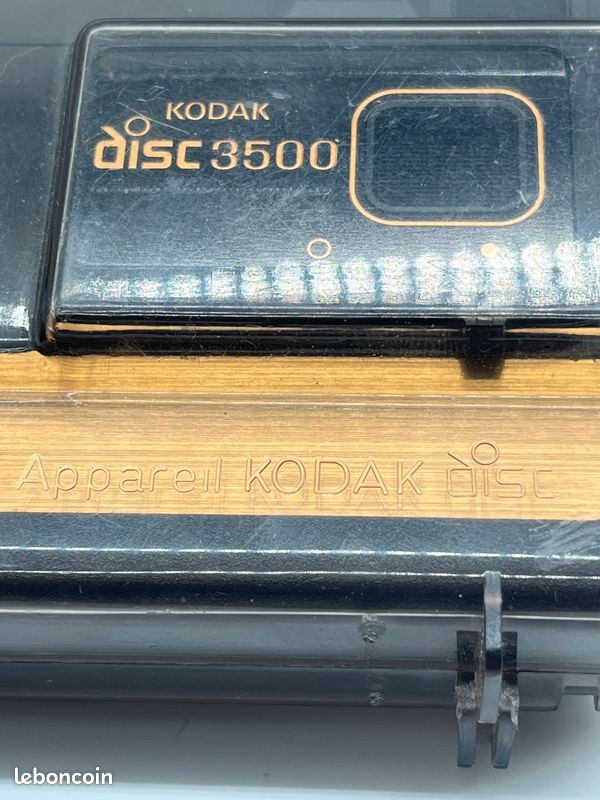 Appareil photo argentique vintage Kodak Disc 3500 avec étui et notice #c81 (image 11)