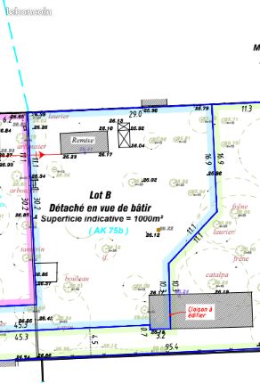 Terrain 1000 m² · à Castelnau-de-Médoc · 1 000 m² · 130 000 €