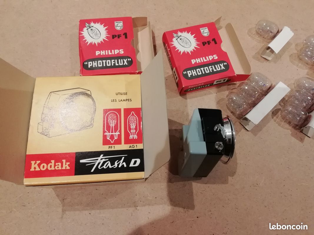 Flash Kodak C – Avec Condensateur, Ampoule Et Notice D'origine, Occasion