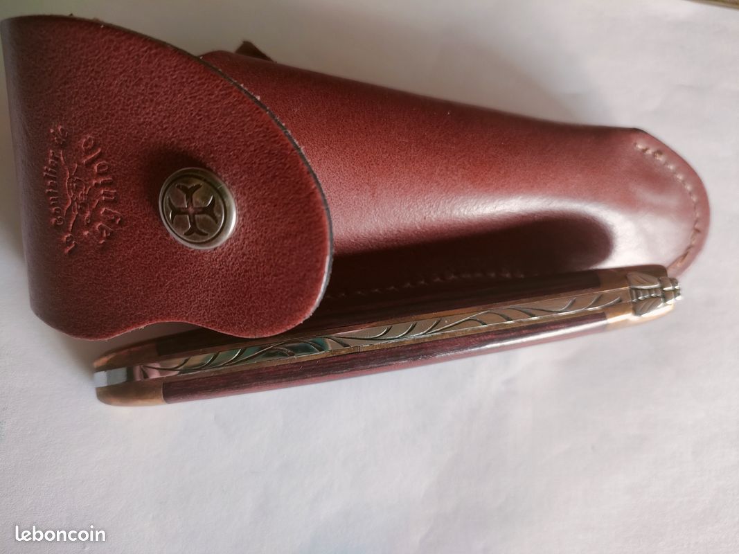 Couteau Laguiole numéroté + étui en cuir (image 5)