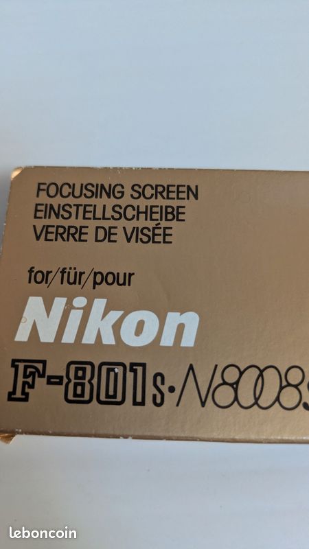 Verre De Visée Nikon U Pour F4/F4S – Occasion – Boîte D'Origine