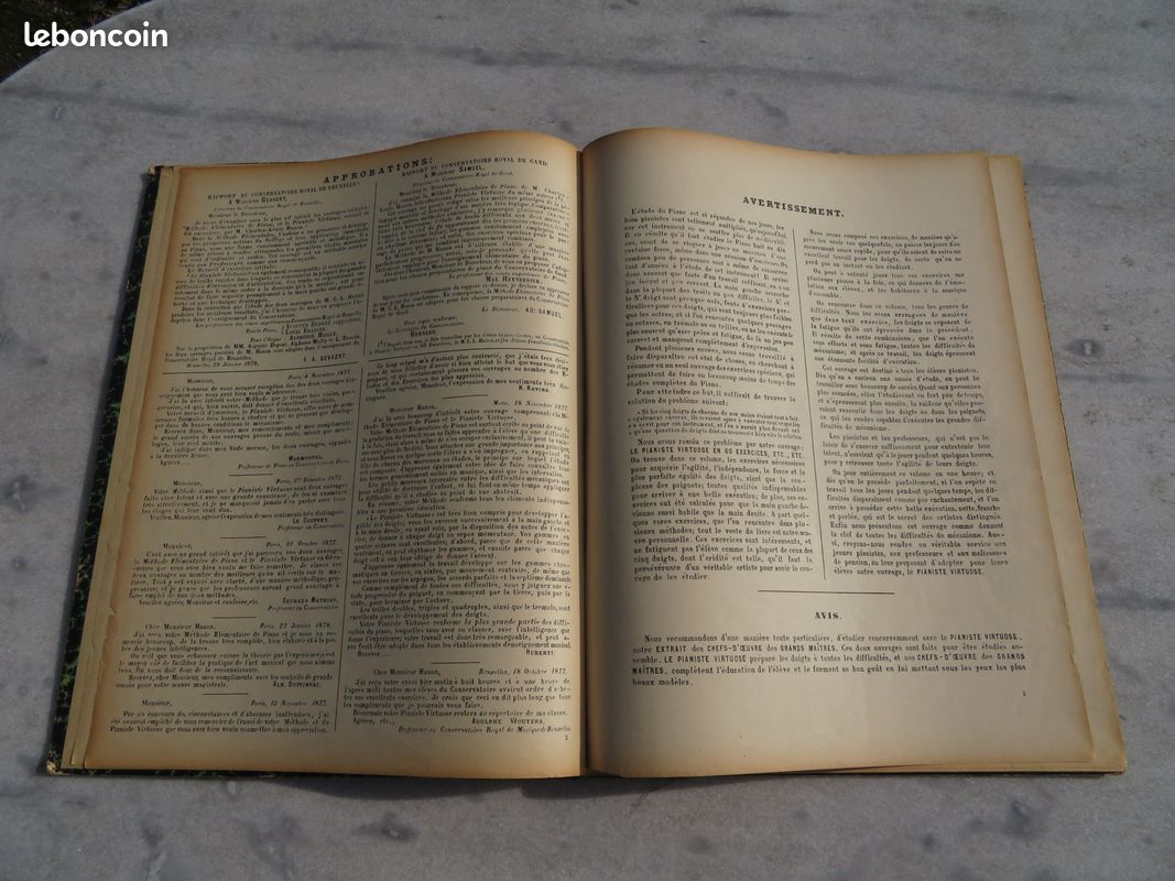 VINTAGE - Ancien livre de partition "Le Pianiste Virtuose - En 60 Exercices" - Par C.L HENON - FRANCE (XIXé) (image 4)
