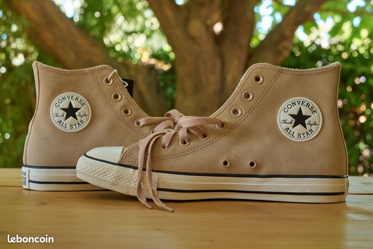 High Top Converse Beige 39 High Top Converse Daim Beige Converse