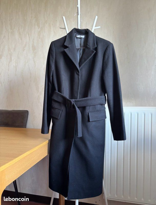 Femme Mango Manteau Trench Laine Femme Manteau Noir Manteau Long