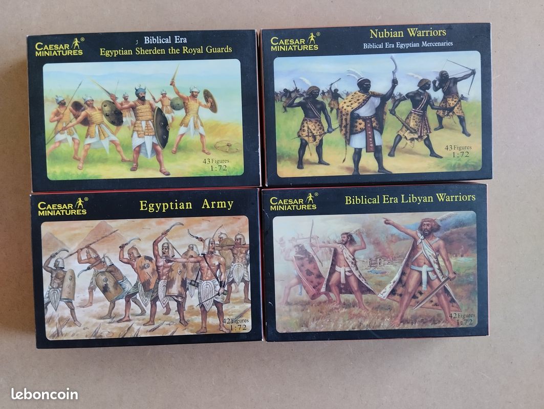 Figurines Historiques 1/72 Caesar Miniatures - Guerriers Libyens, époque Biblique - Réf. CM022