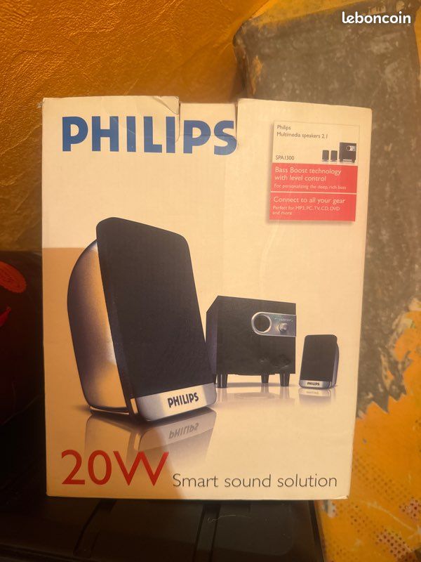 Enceintes 20w multimédia speakers Philips Photo, audio vidéo