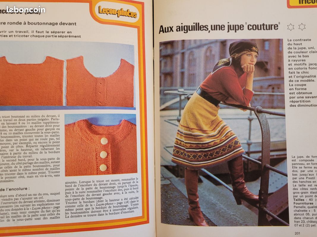 Encyclopédie travaux d'aiguilles, Les DOIGTS 1973 1,9kg