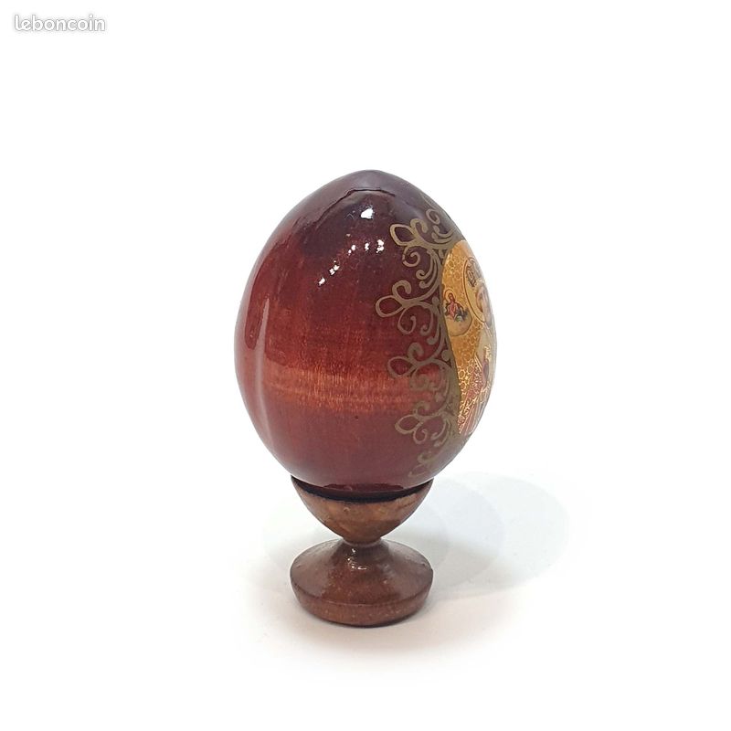 Oeuf en bois, Oeuf Collection Russe Conte Russe La fille de neige cadeau Noel eB