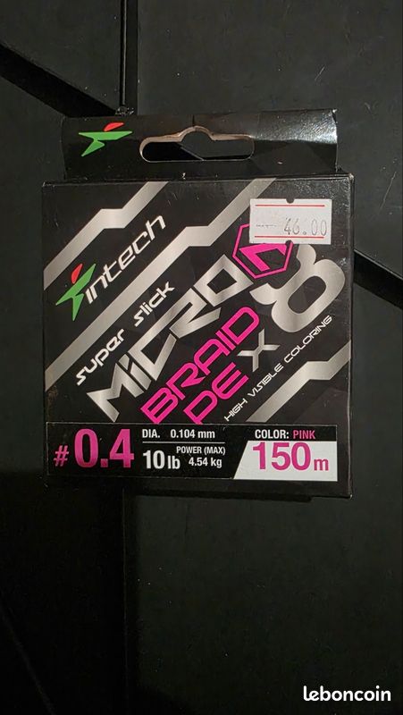 Tresse micro braid intech 8 brins 0,104mm en 150m (image 1)