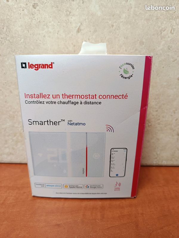 Legrand Smarther with Netatmo - Thermostat d'ambiance connecté blanc (image 1)