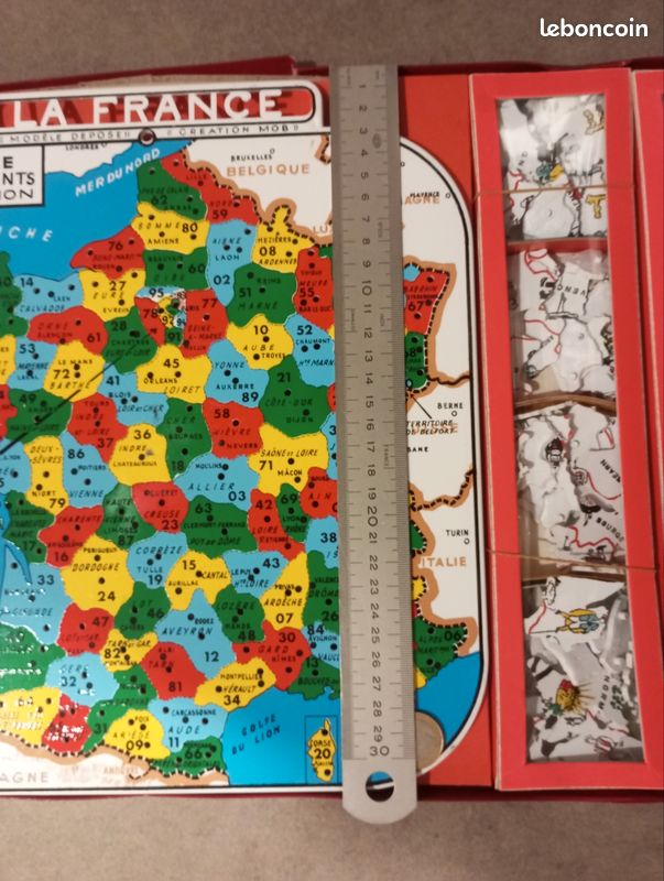Jeu éducatif Vintage ElectroTutor – La France Des Départements + 3 Planches Histoire