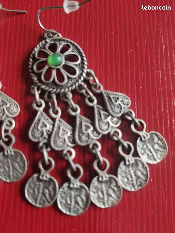 Boucles d'oreilles tribales Kazakhstan (image 10)