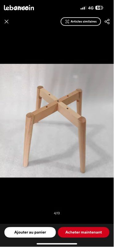 Pieds de la chaise alinéa « Abby » (image 1)