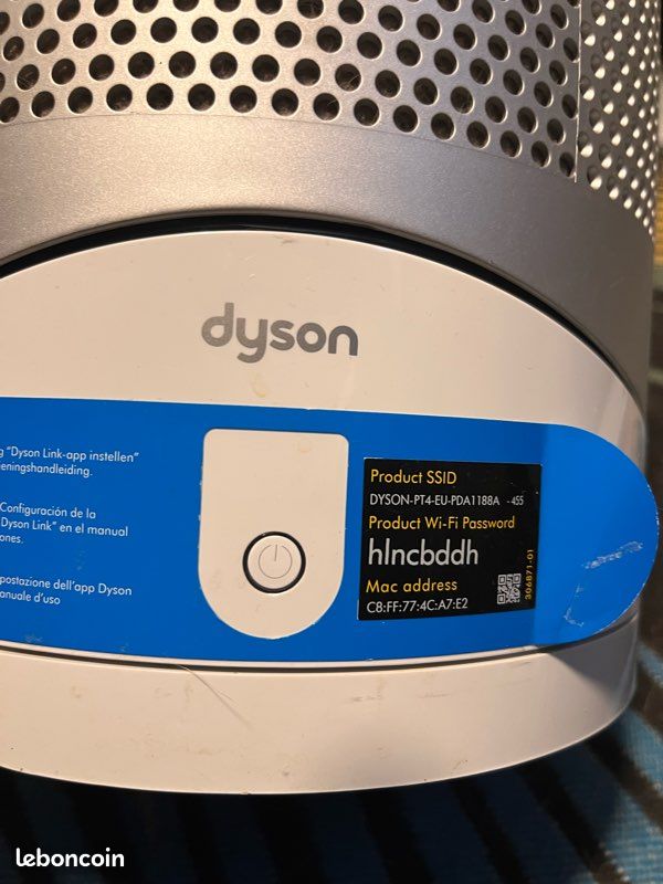 Password Dyson Hot And Cool Wifi Purificateur D'air Hot And Cool