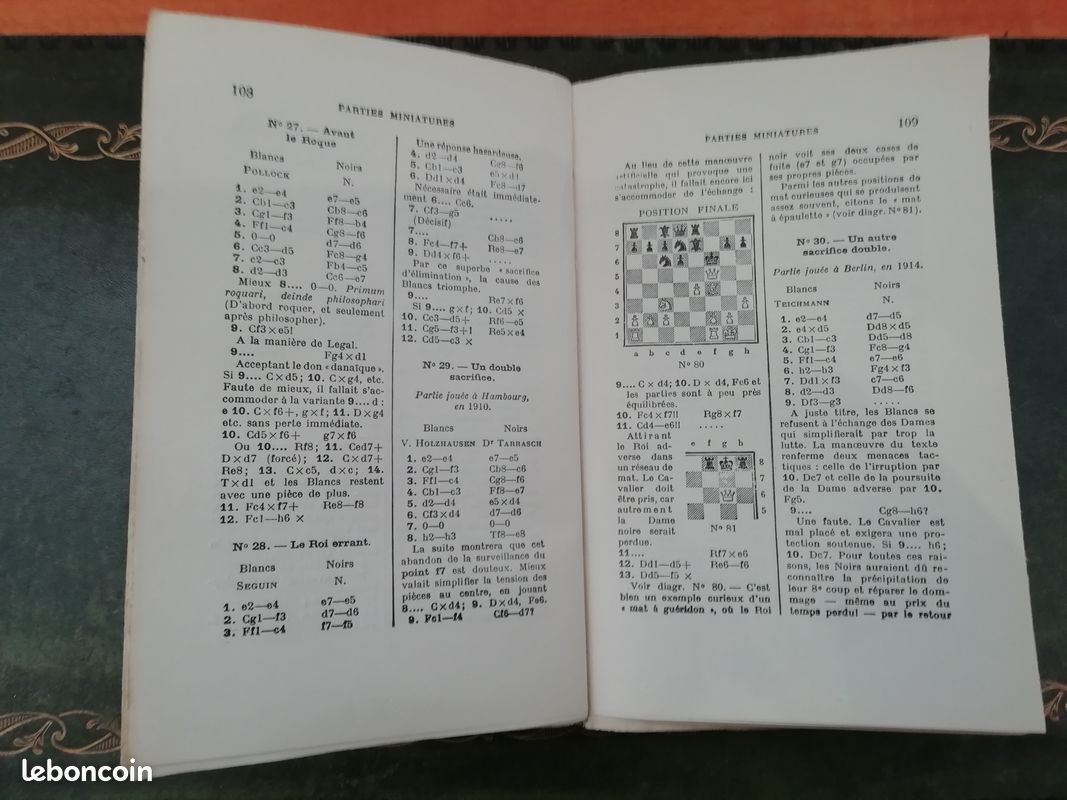 Livre bréviaire des échecs 1949 par x. Tartakower éditions stock (image 7)