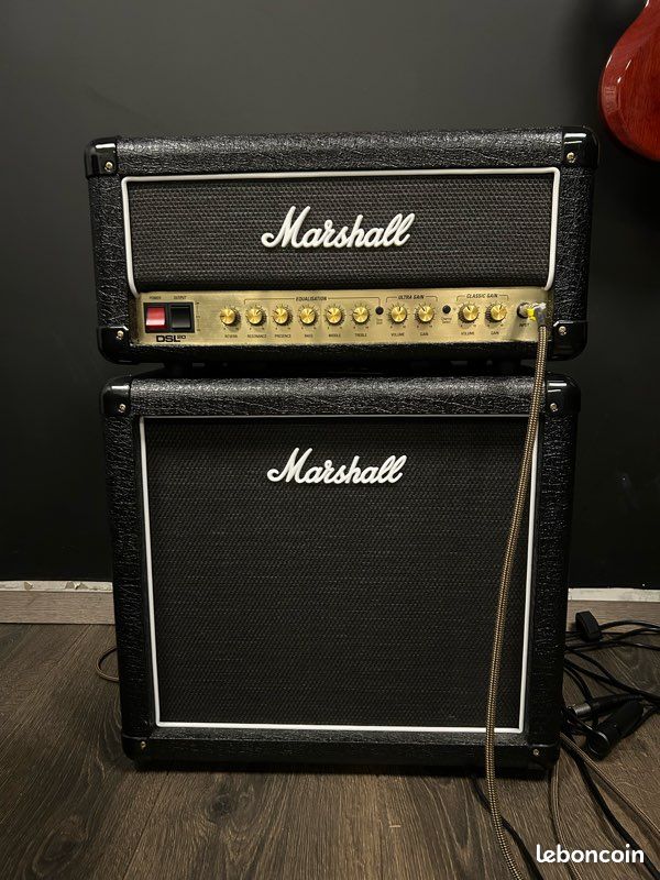 Tête Ampli Marshall DSl20 + Cabinet Marshall 1x12 + Pédale Channel (image 1)