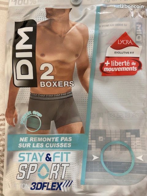 DIM lot 3 Boxer Homme Sport (image 1)
