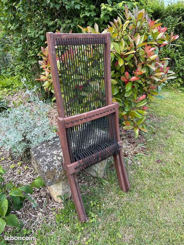 2 Chaises bois et cordes jardin (image 7)