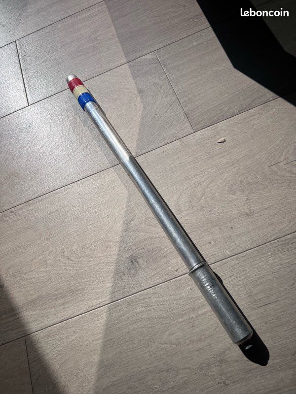 Pompe à Vélo Ancienne Alu Chromé - Fabrication Française - Vintage