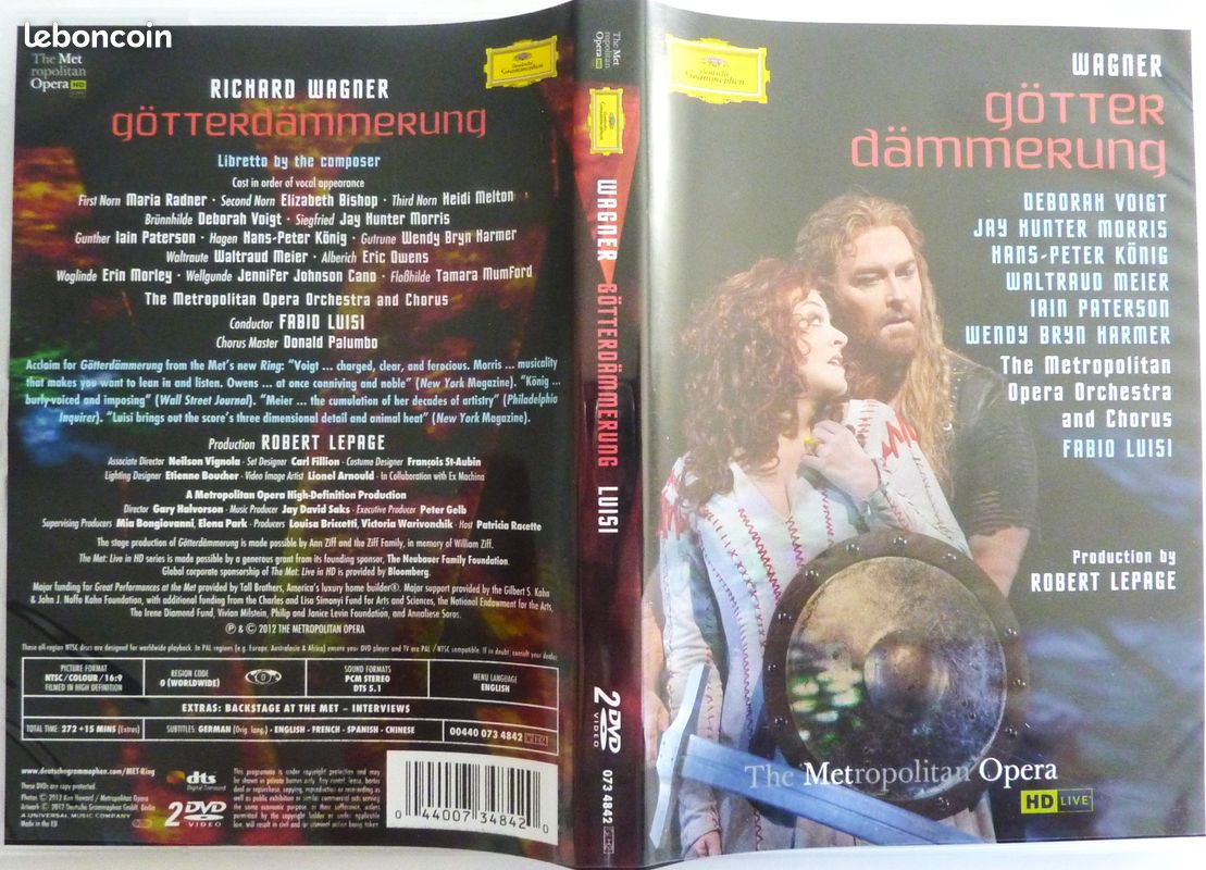 Coffret 8 DVD : Intégrale du Ring de WAGNER au MET de New York / Robert Lepage / James Levine, Fabio Luisi / Jonas Kaufmann, Bryn Terfel, Deborah Voigt, Jay Hunter Morris / Deutsche Grammophon (image 16)