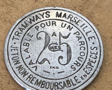 Jeton Publicitaire Marseille 75 Cts, Triomphe De La Pipe Marseillaise, Bonnaud