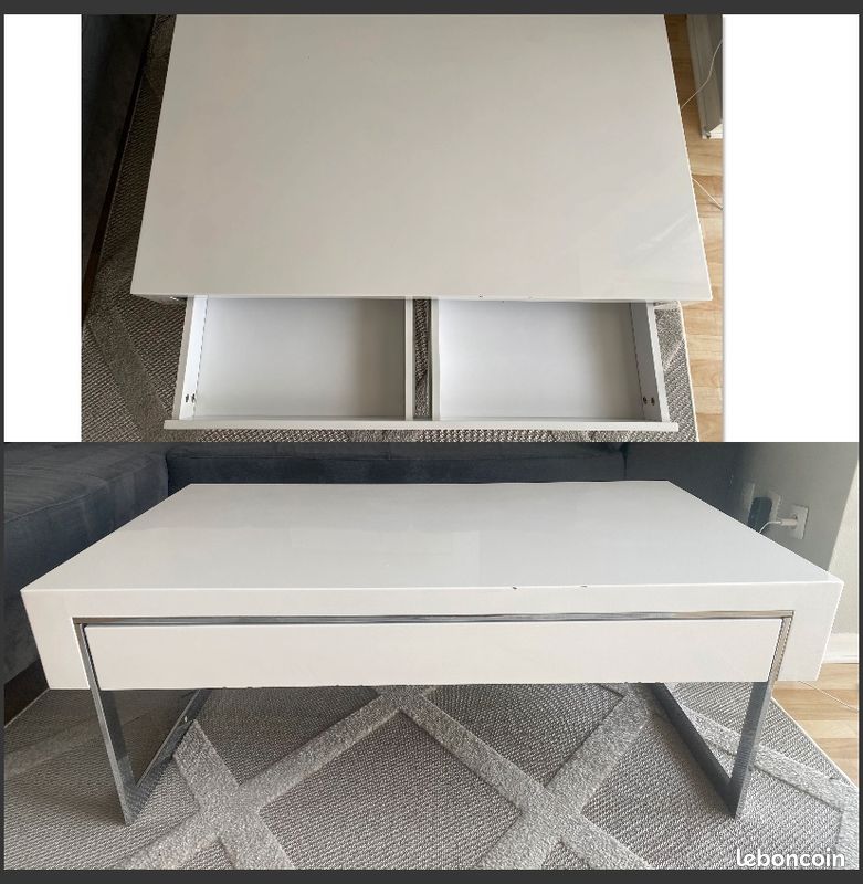 Table basse à tiroir (image 1)