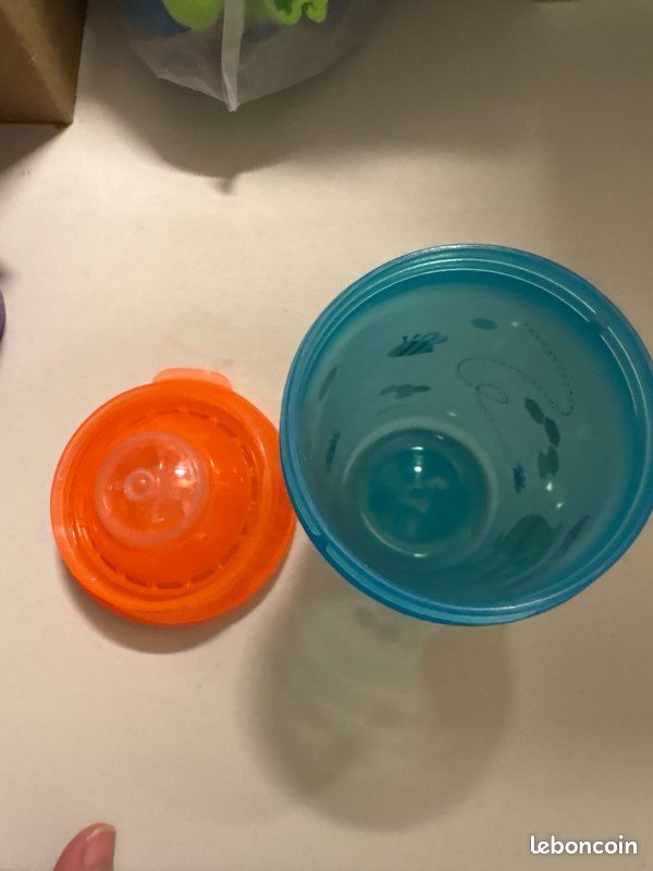 Lot de 2 verres apprentissage (1 avec anse) (image 3)