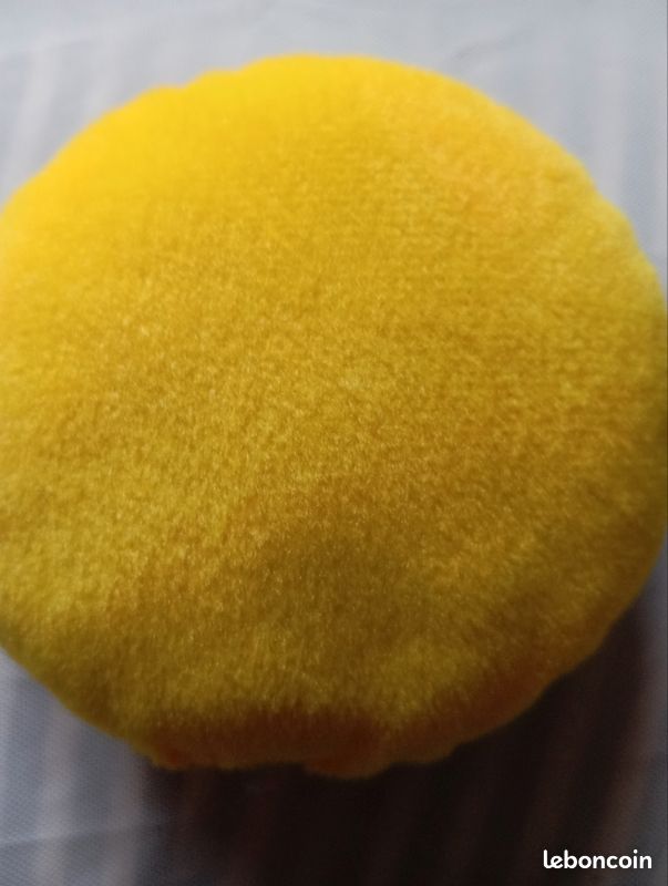 Grande Peluche Smiley JEMINI - Jaune - 42 Cm - 'Souriez C'est L'an 2000' - Occasion
