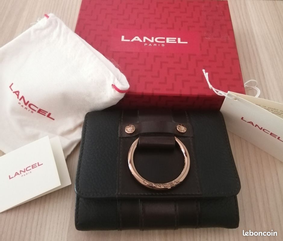Porte-monnaie vintage Lancel avec boîte, sac protection, étiquettes (image 1)