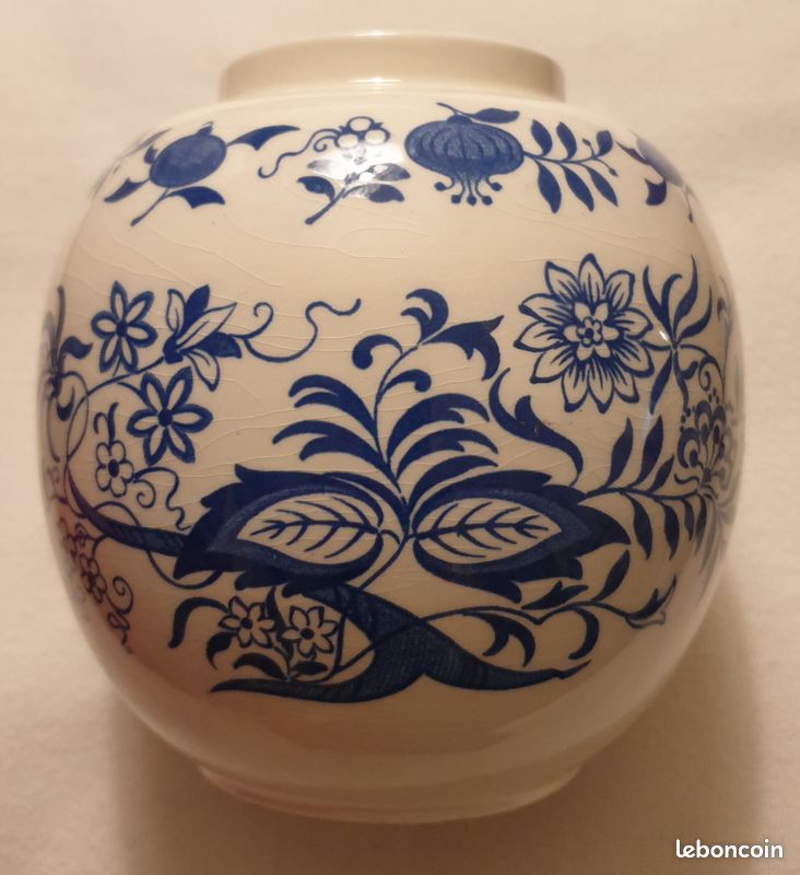 Vase boule SADLER faience anglaise Staffordshire (image 1)