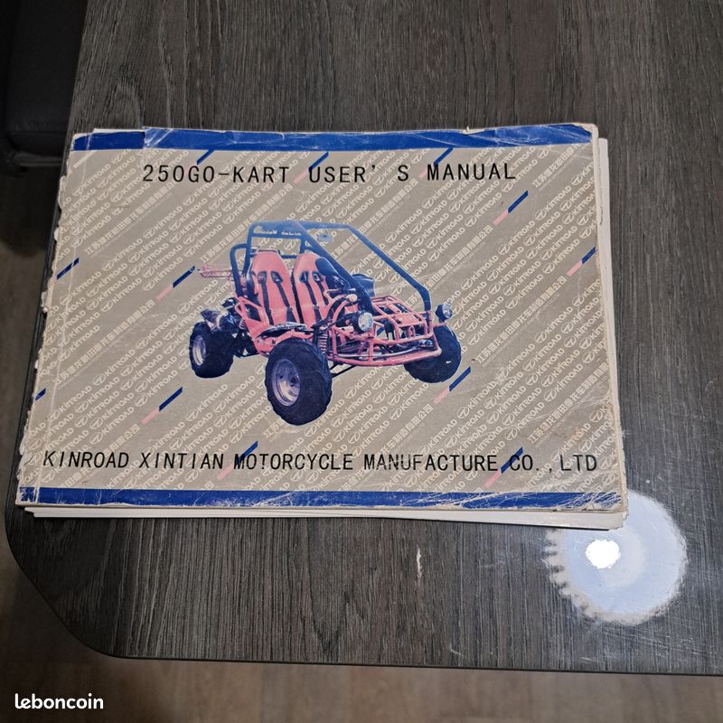 Manuel de l'utilisateur du kart 250 Kinroad (image 1)