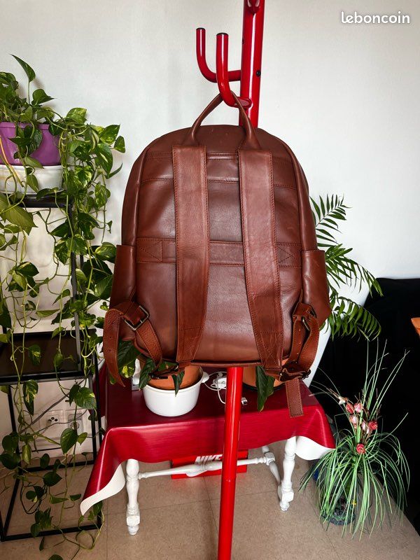 Sac à dos en cuir Mahi Leather + housse de transport offerte - Très bon état (image 3)