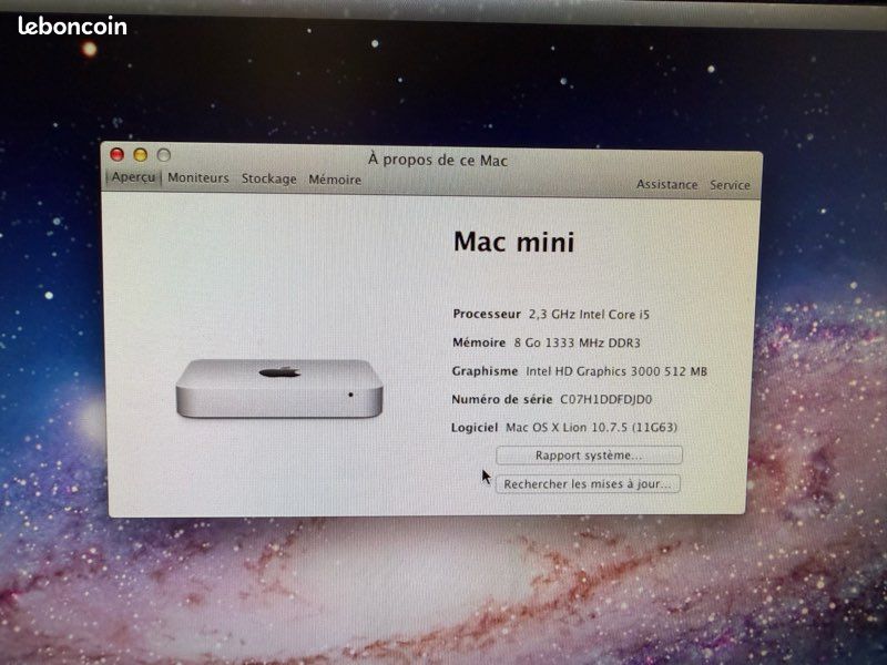 Mac mini 2012 8go mémoire et DD 2T (image 7)