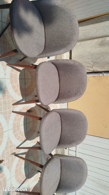 6 chaises grises (image 5)