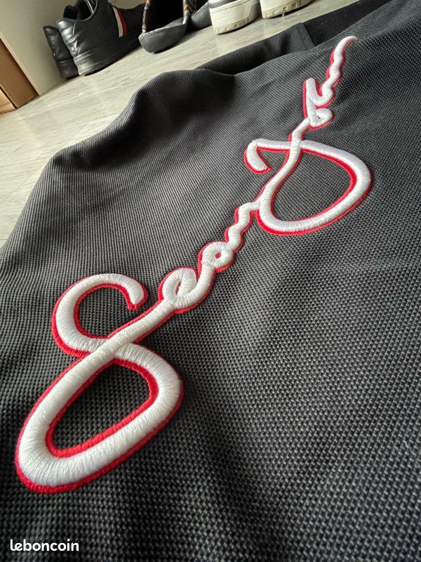 Veste Bomber Sean John Vintage Noire Taille M Broderie Signature Hip-Hop (image 2)