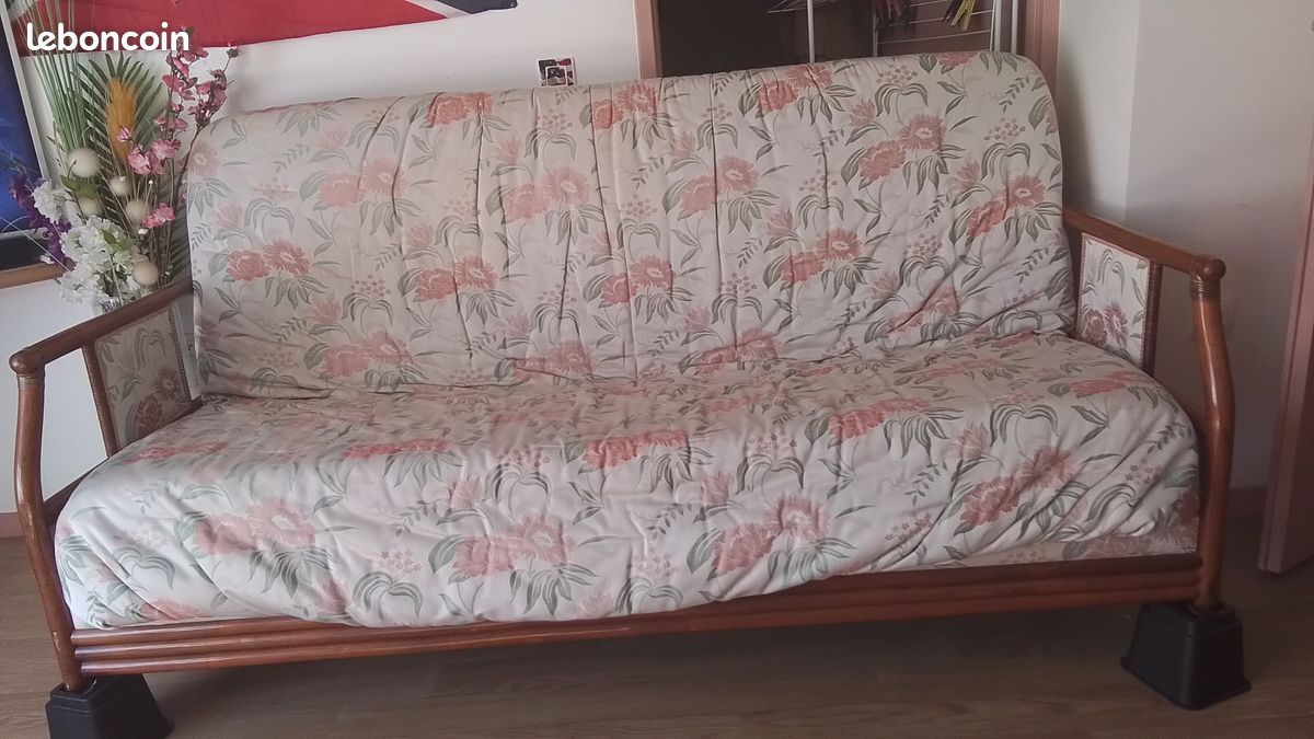 Canapé convertible couchage 130x190 (image 1)