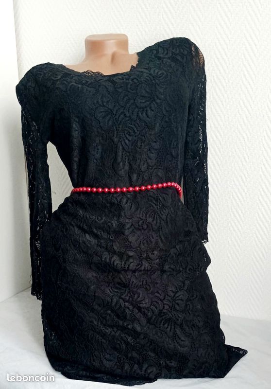 robe noire marque robe vintage