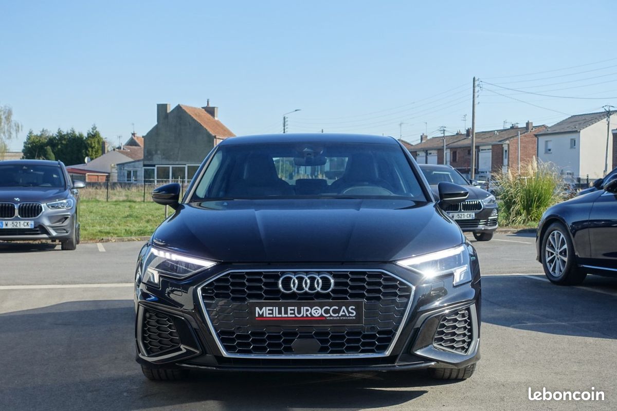 A3 Berline 35 Tfsi 150ch S-Line Virtual cockpit/Cuir sport chauffant/GPS Europe/Carplay/LED/1*Main/Garantie 12 Mois (image 2)