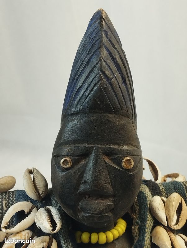Couple d’Ibeji Yoruba – Nigéria – statuettes rituelles jumelles – 27 cm (image 10)
