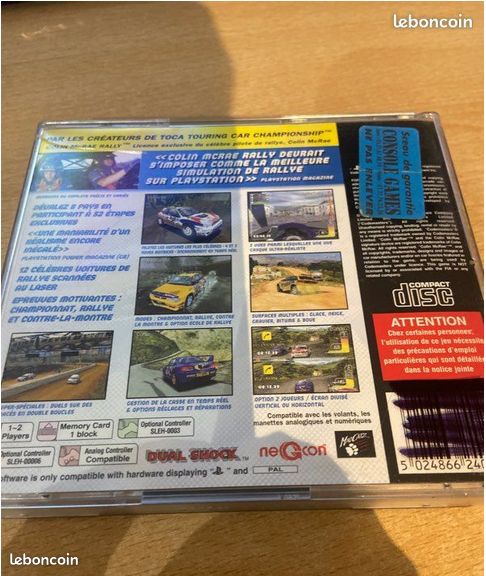 Jeu Colin McRae Rally – PS1 (PlayStation 1) - Jeux vidéo