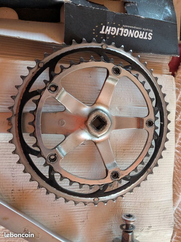 Pédalier Campagnolo Record double plateau 175 - Troc Vélo
