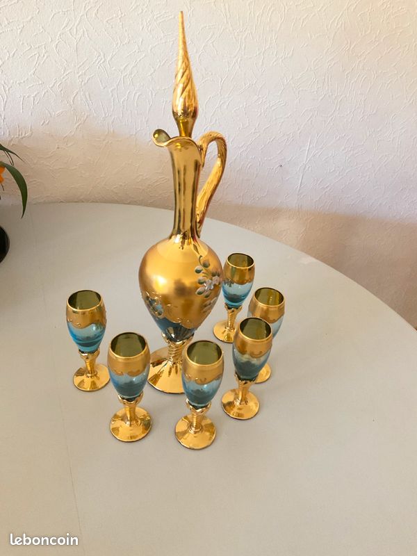 Service à liqueur Murano vintage (image 1)