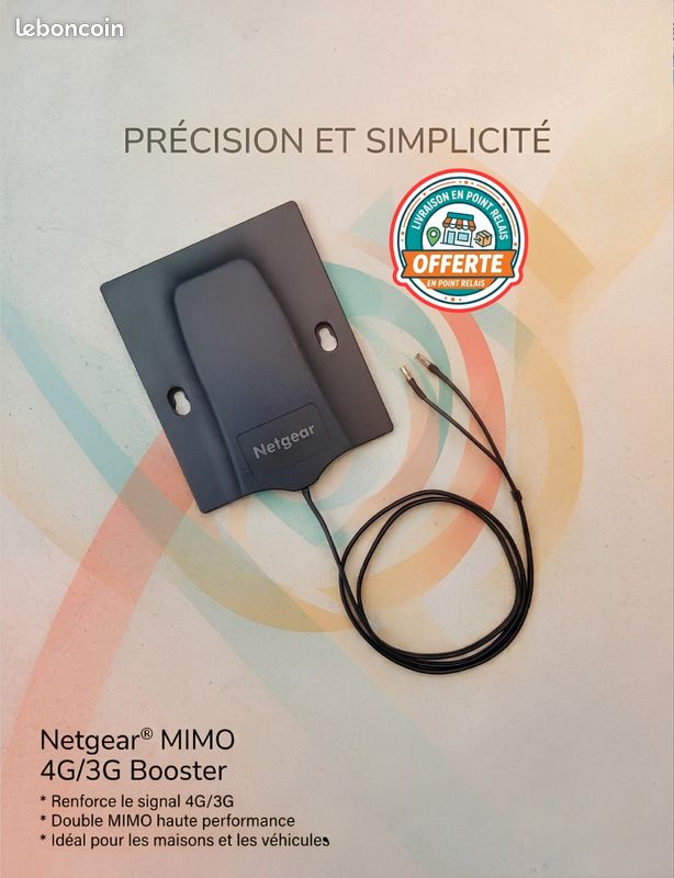 Antenne Netgear MIMO 4G/3G Booster - Connecteurs TS9 - Accessoires  informatique