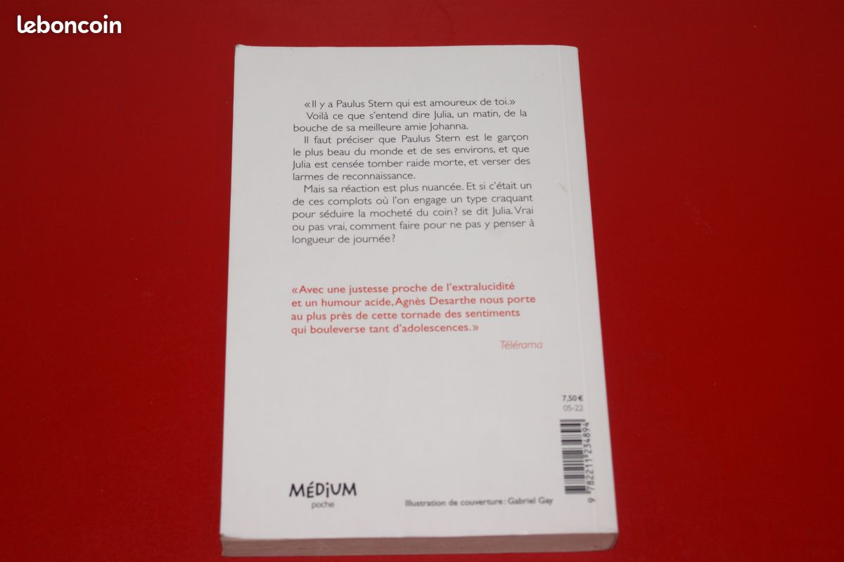 LIVRE JE NE T'AIME PAS PAULUS de AGNES DESARTHE (image 2)